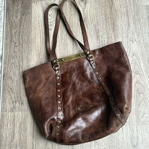Patricia Nash Brown Leather Tote Bag